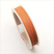 Fil Câblé Acier Gainé de Nylon 0,38mm Orange