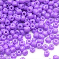 Perles de Rocailles en Verre Opaque 4mm Lilas