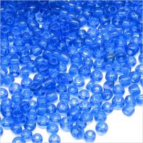 Perles de Rocailles en verre Transparent 2mm Bleu violette