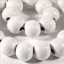 Perles en Bois 10mm Blanc