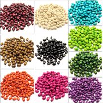 Perles Ovales en Bois 8 x 5 mm - Lot de 50pcs Couleur au choix