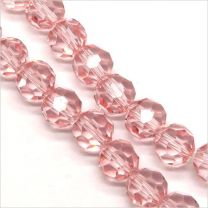Perles à FACETTES 6mm en Cristal Rose clair