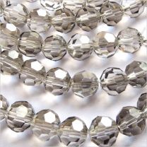 Perles à FACETTES 8mm en Cristal de Bohème Black Diamond