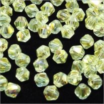 Perles Tchèque Toupies en Cristal 4mm Champagne 