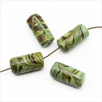 Perles Tubes en Porcelaine